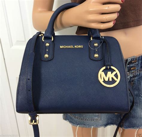 michael kors bag with chain detail|michael kors navy shoulder purse.